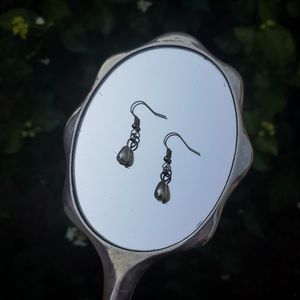 Pearl teardrop earrings